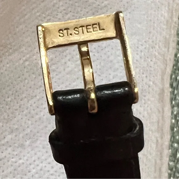 Vintage MIKIMOTO 5P Pearl Double Tour Wrap Bracelet Watch Black Leather Band - Picture 4 of 11